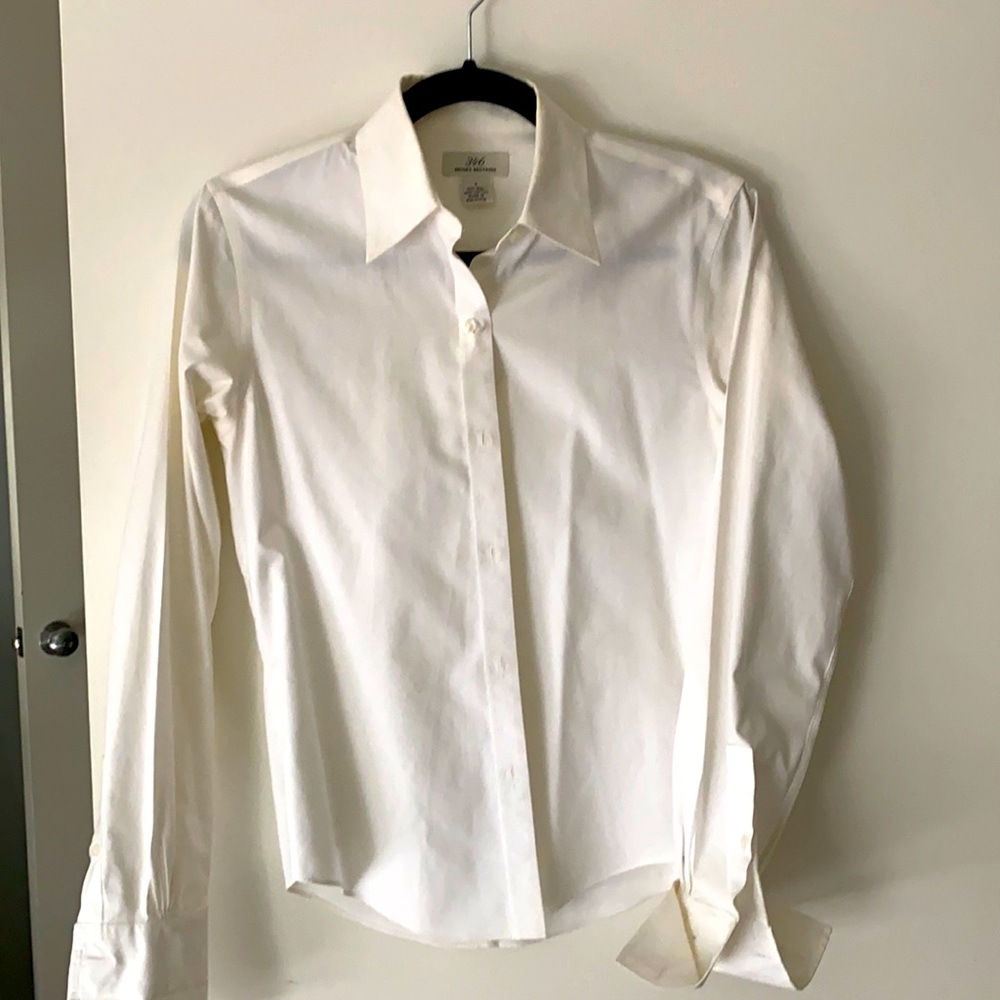 White brooks brothers button down